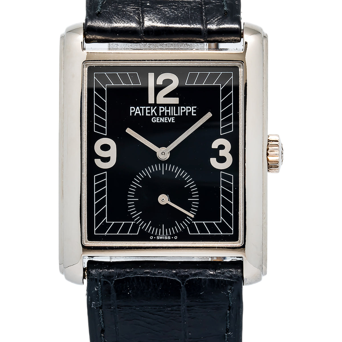 Patek Phillippe Gondolo 5014 With Archives Manual SS Black Dial Men's Watch 27mm