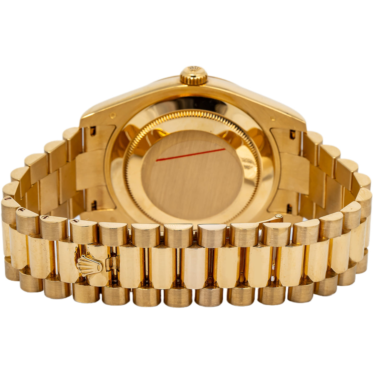Rolex Day-Date President 218238 Automatic 18k YG Champagne Dial Men's Watch 41mm
