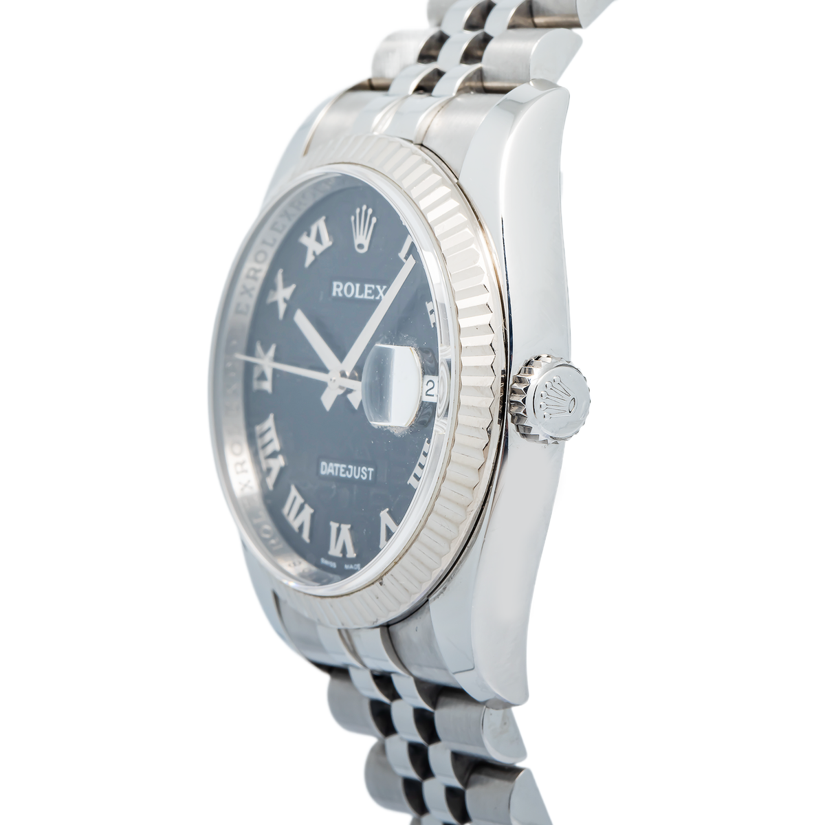 Rolex Datejust 116234 Auto Stainless Steel Black Computer Dial Men's Watch 36mm