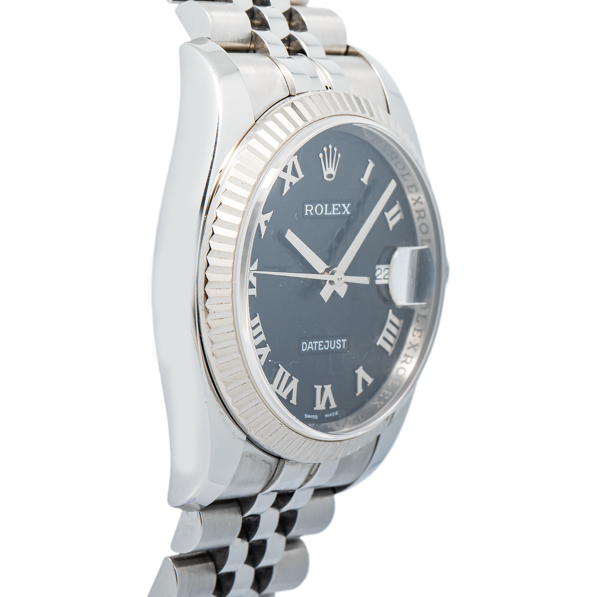 Rolex Datejust 116234 Auto Stainless Steel Black Computer Dial Men's Watch 36mm