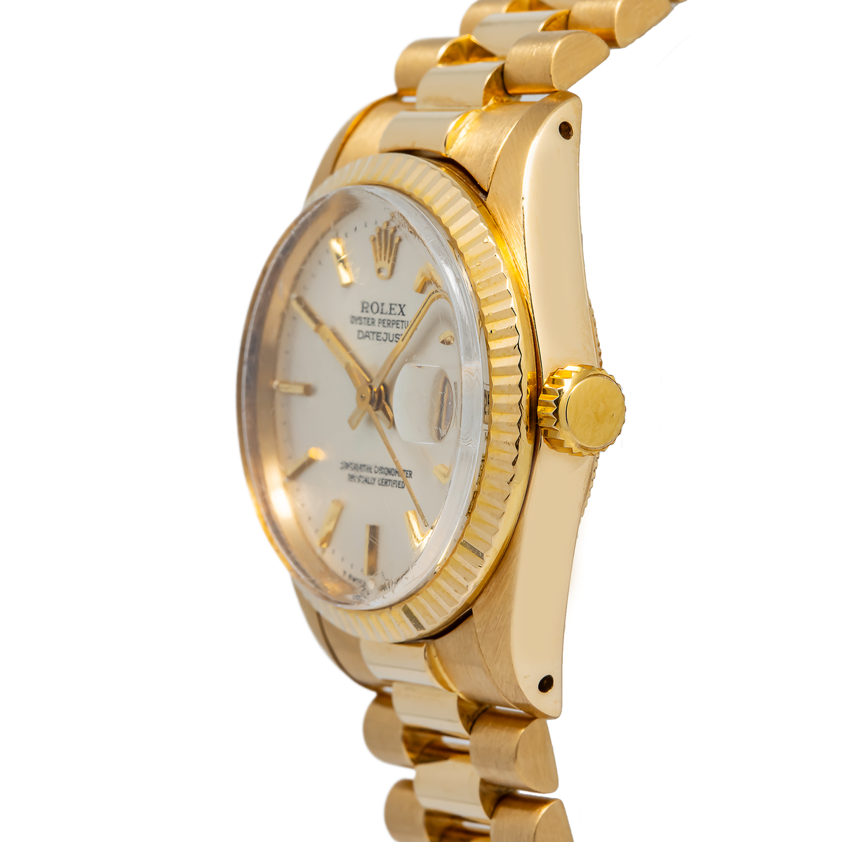 Rolex Datejust President M6827/8 w/Service Paper Automatic 18k YG Unisex 31mm