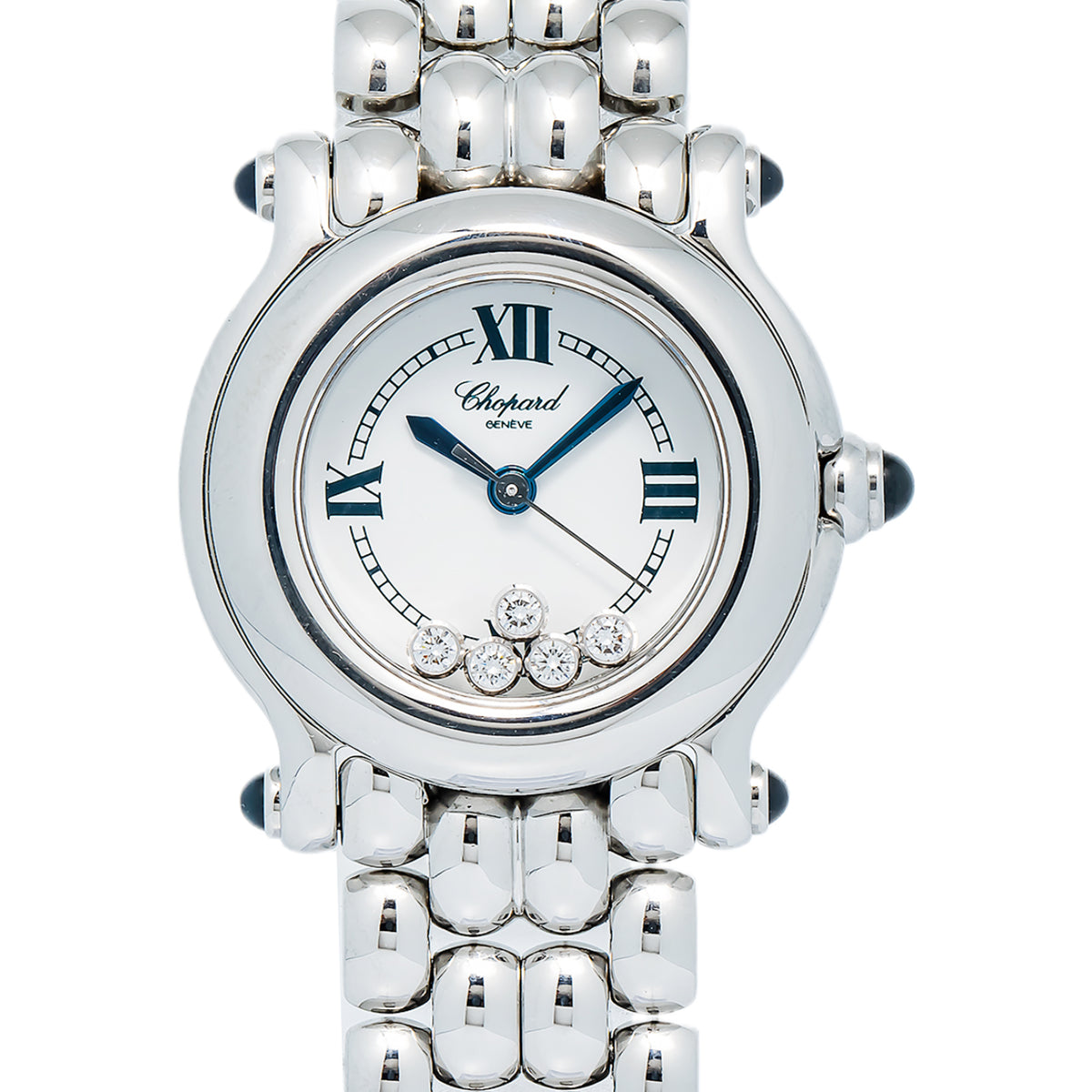 Chopard Happy Sport 8245 Stainless Steel White Dial Quartz Ladies Watch 26mm