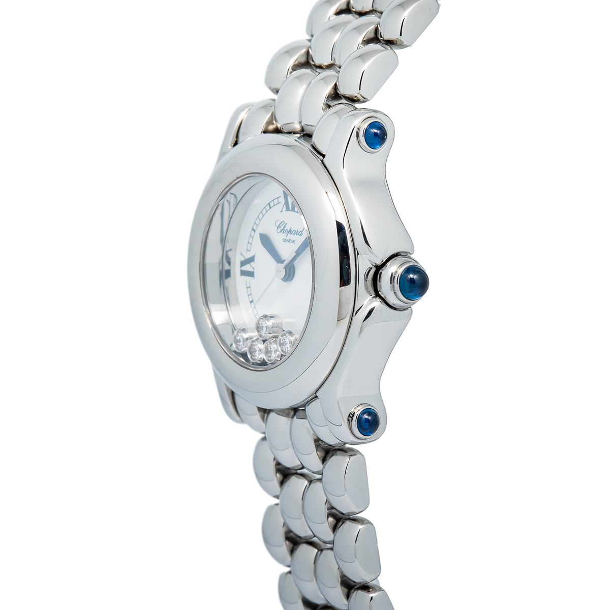 Chopard Happy Sport 8245 Stainless Steel White Dial Quartz Ladies Watch 26mm