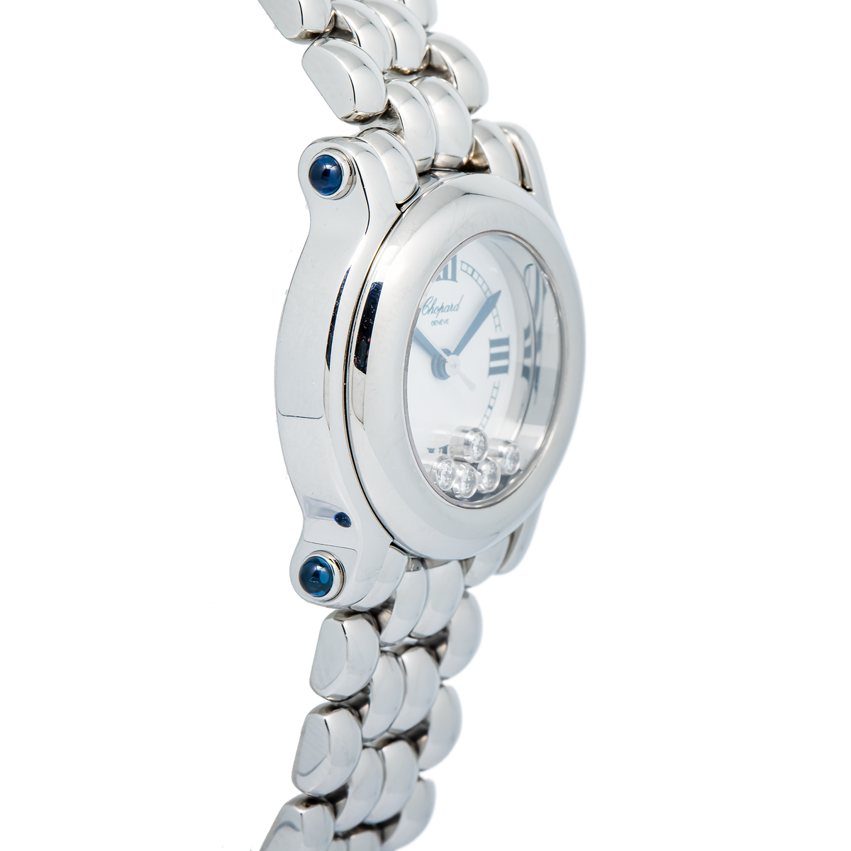 Chopard Happy Sport 8245 Stainless Steel White Dial Quartz Ladies Watch 26mm