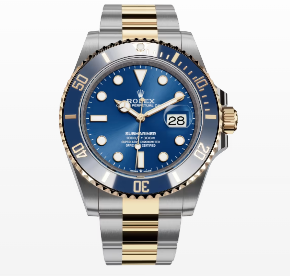 Rolex Submariner Oyster 116613LB New 2018 Card 18k YG Two Tone Auto Watch 40mm