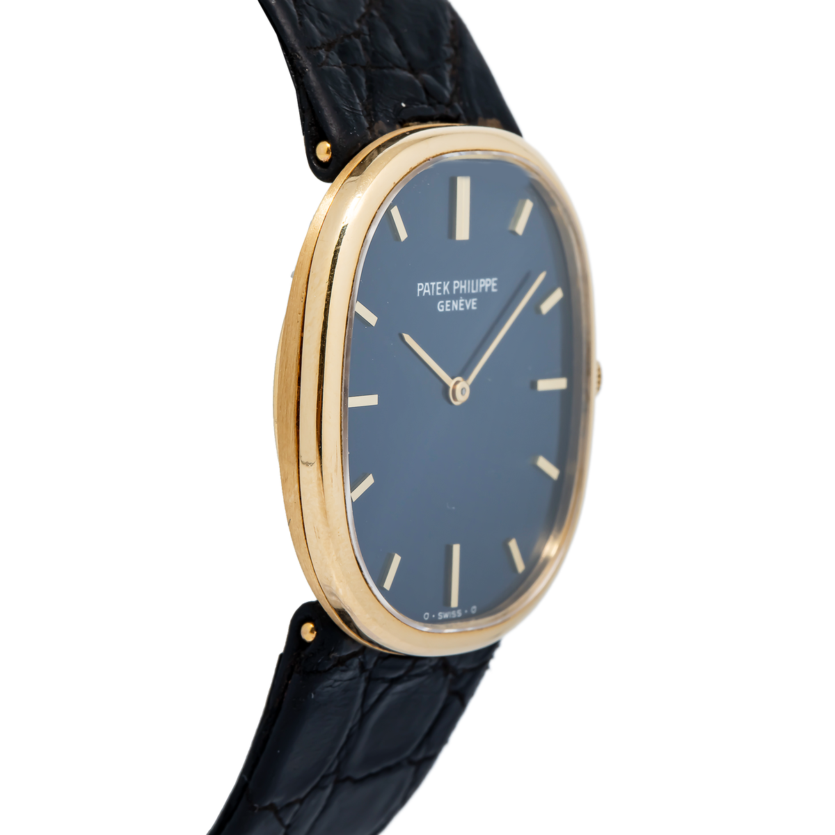 Patek Philippe Golden Ellipse 3848J 18k Yellow Gold Blue Dial Manual Unisex 27mm