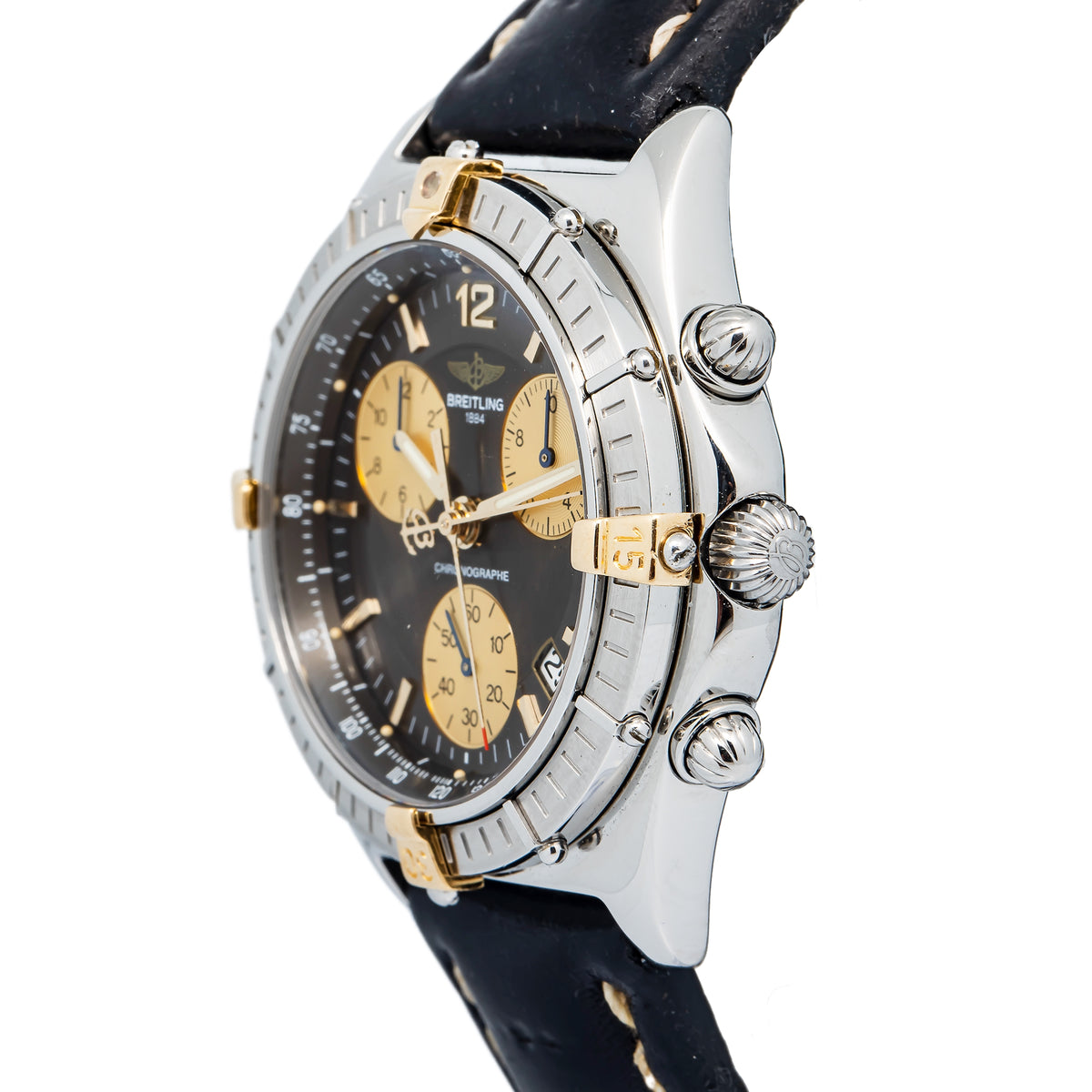 Breitling Sirius B53011 Vintage Stainless Steel Grey Dial Quartz Men's 39mm
