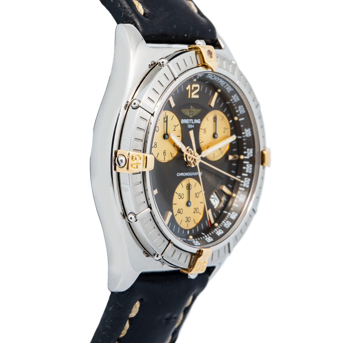 Breitling Sirius B53011 Vintage Stainless Steel Grey Dial Quartz Men's 39mm