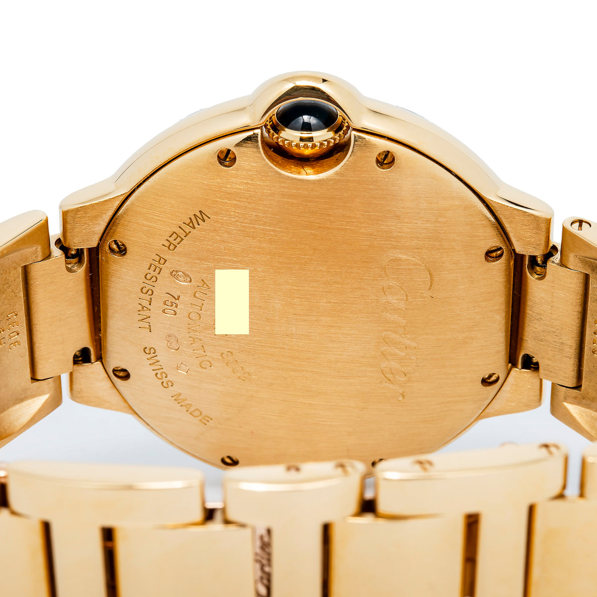 Cartier Ballon Bleu 3002 W6900322 18k Yellow Gold Silver Dial Auto Women's 36mm