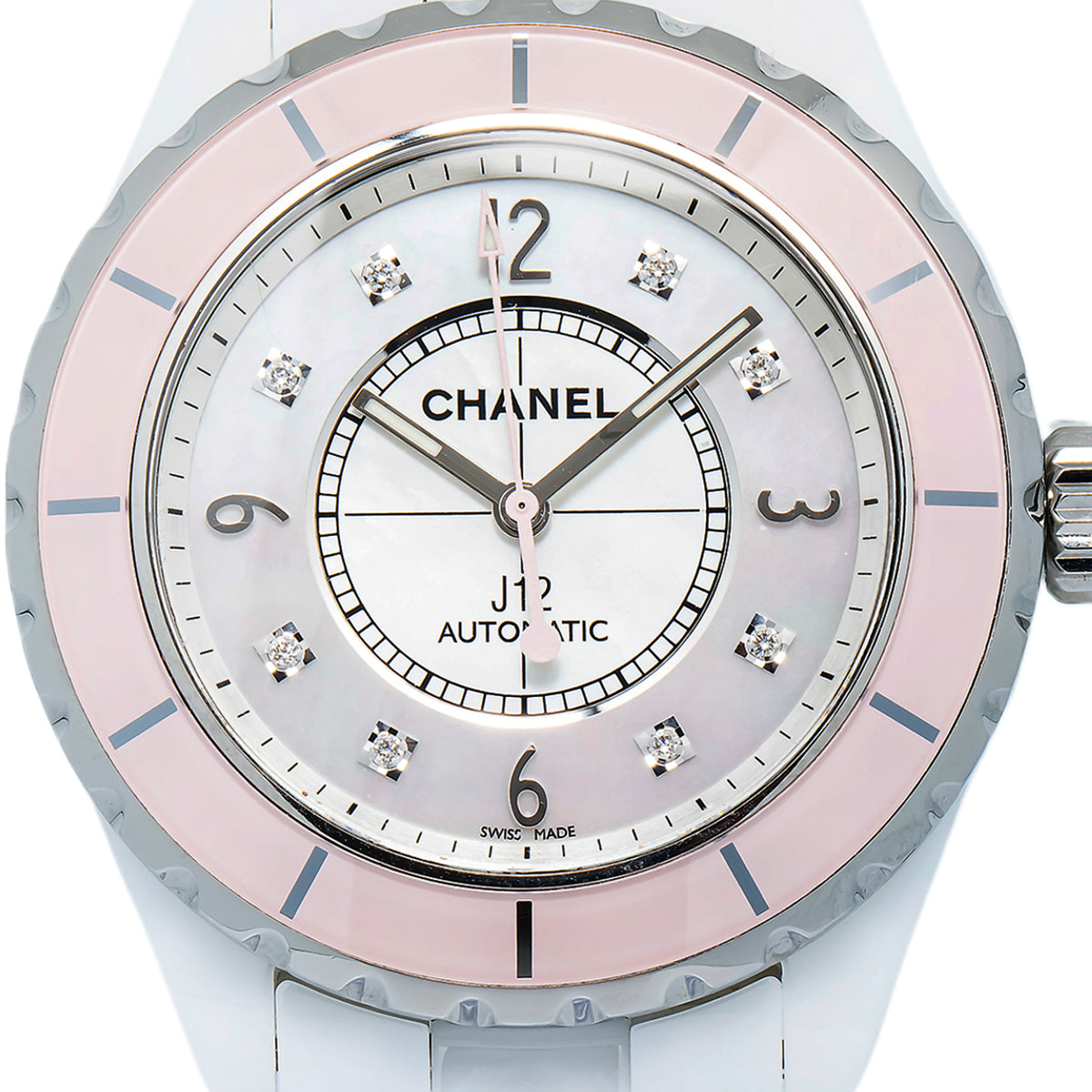 Chanel J12 H5199 Factory Diamond Ceramic MOP Dial Automatic Women's Watch 33mm