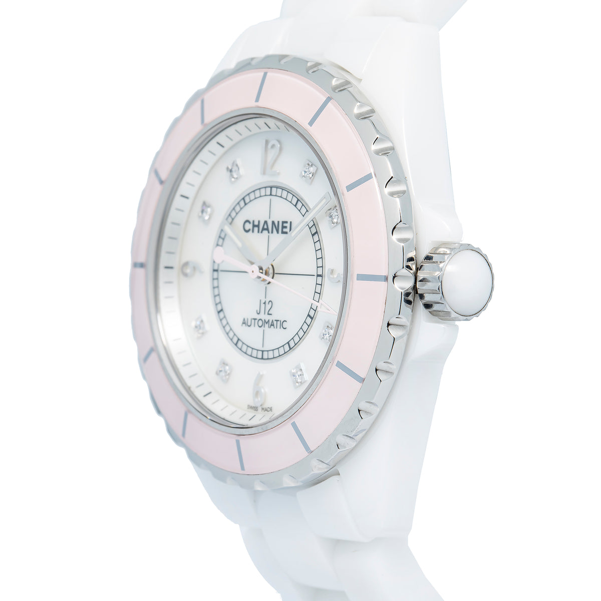Chanel J12 H5199 Factory Diamond Ceramic MOP Dial Automatic Women's Watch 33mm
