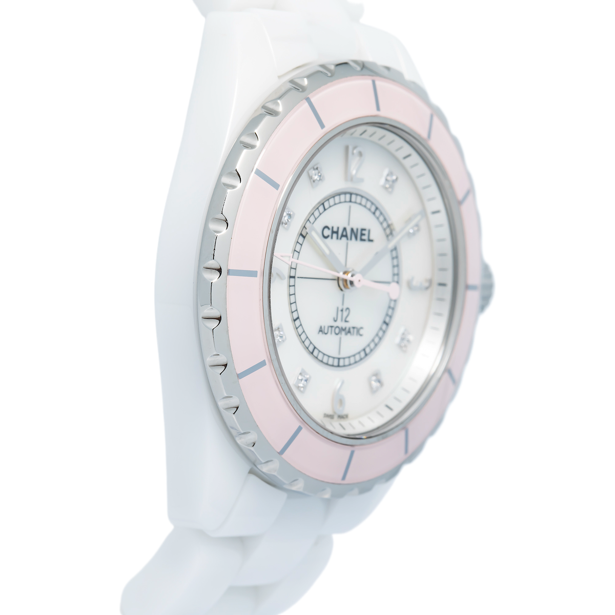 Chanel J12 H5199 Factory Diamond Ceramic MOP Dial Automatic Women's Watch 33mm