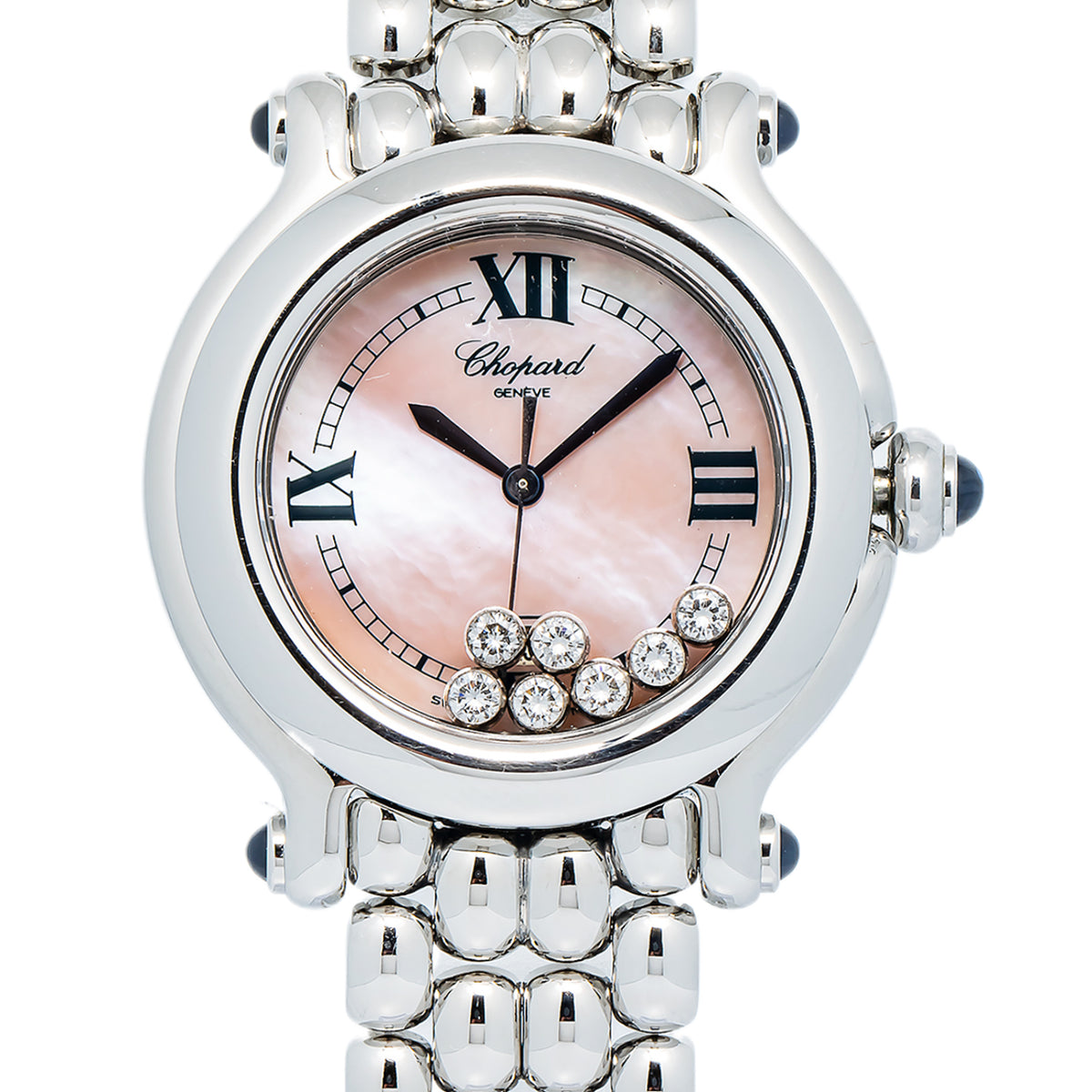 Chopard Happy Sport 27/8236-23 Quartz SS Floating Diamond MOP Dial Women's 32mm