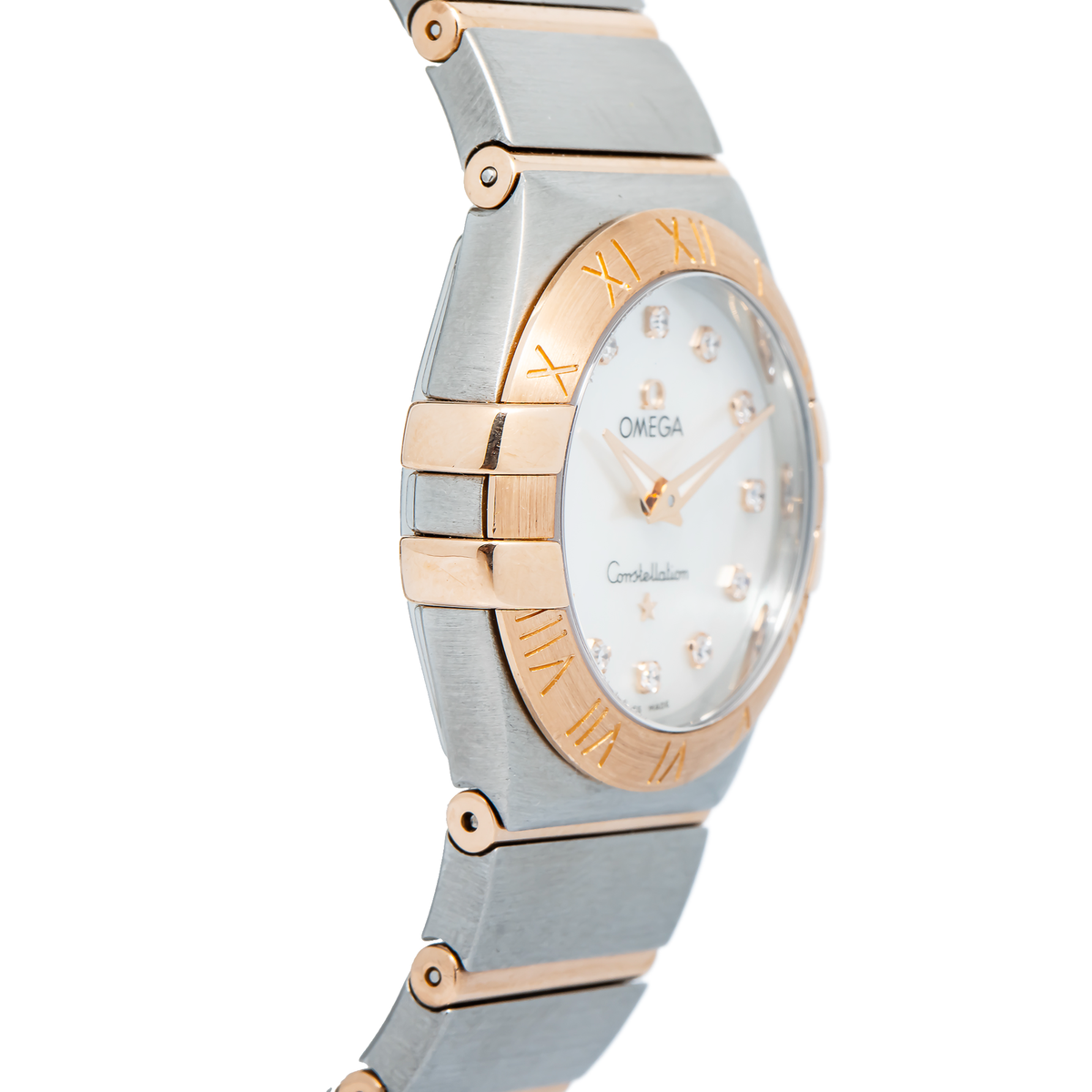 Omega Constellation 123.20.27.60.55.002 Quartz Factory Diamond MOP Dial 27mm