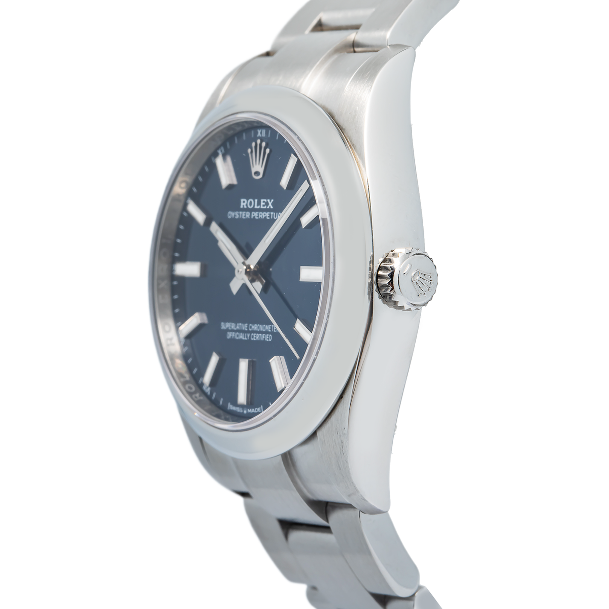 Rolex Oyster Perpetual 124200 Stainless Steel Blue Dial Auto Unisex Watch 34mm