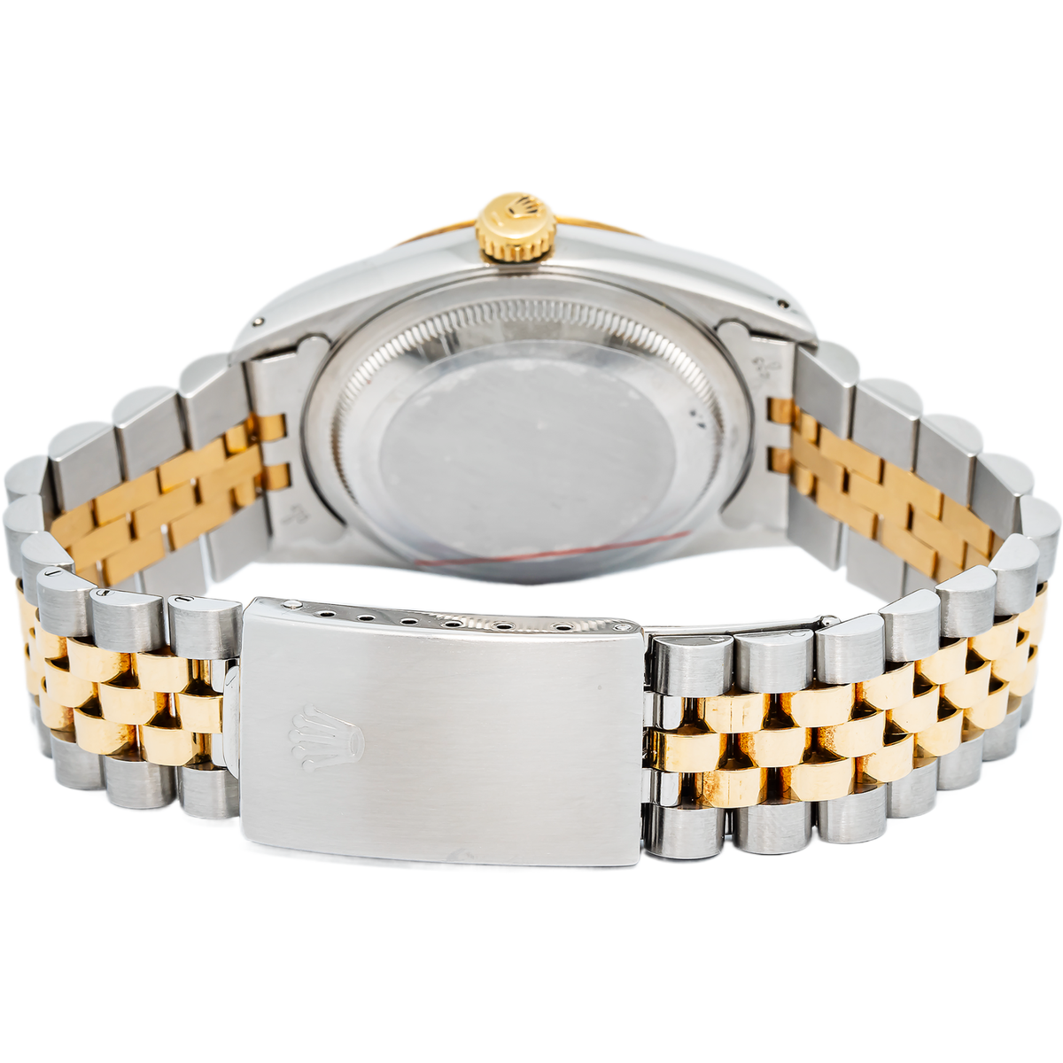 Rolex Datejust 16233 Auto Yellow Gold Two Tone Champagne Dial Men's Watch 36mm