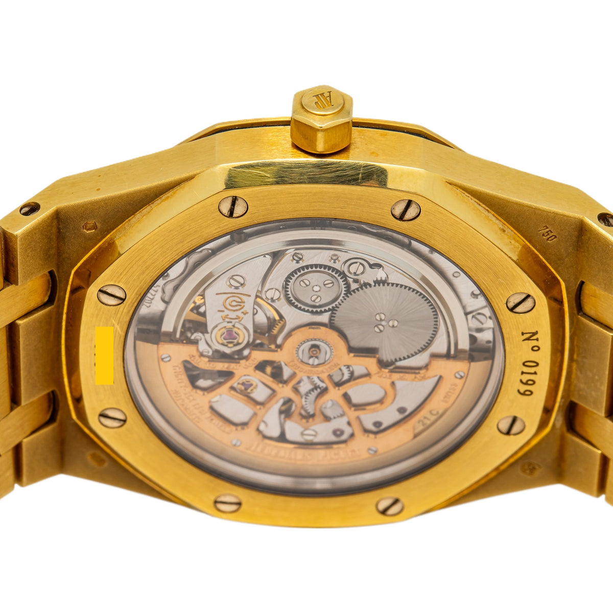 Audemars Piguet Royal Oak 15202BA.OO.0944BA.01 2008 B/P 18k YG Men Watch 39mm