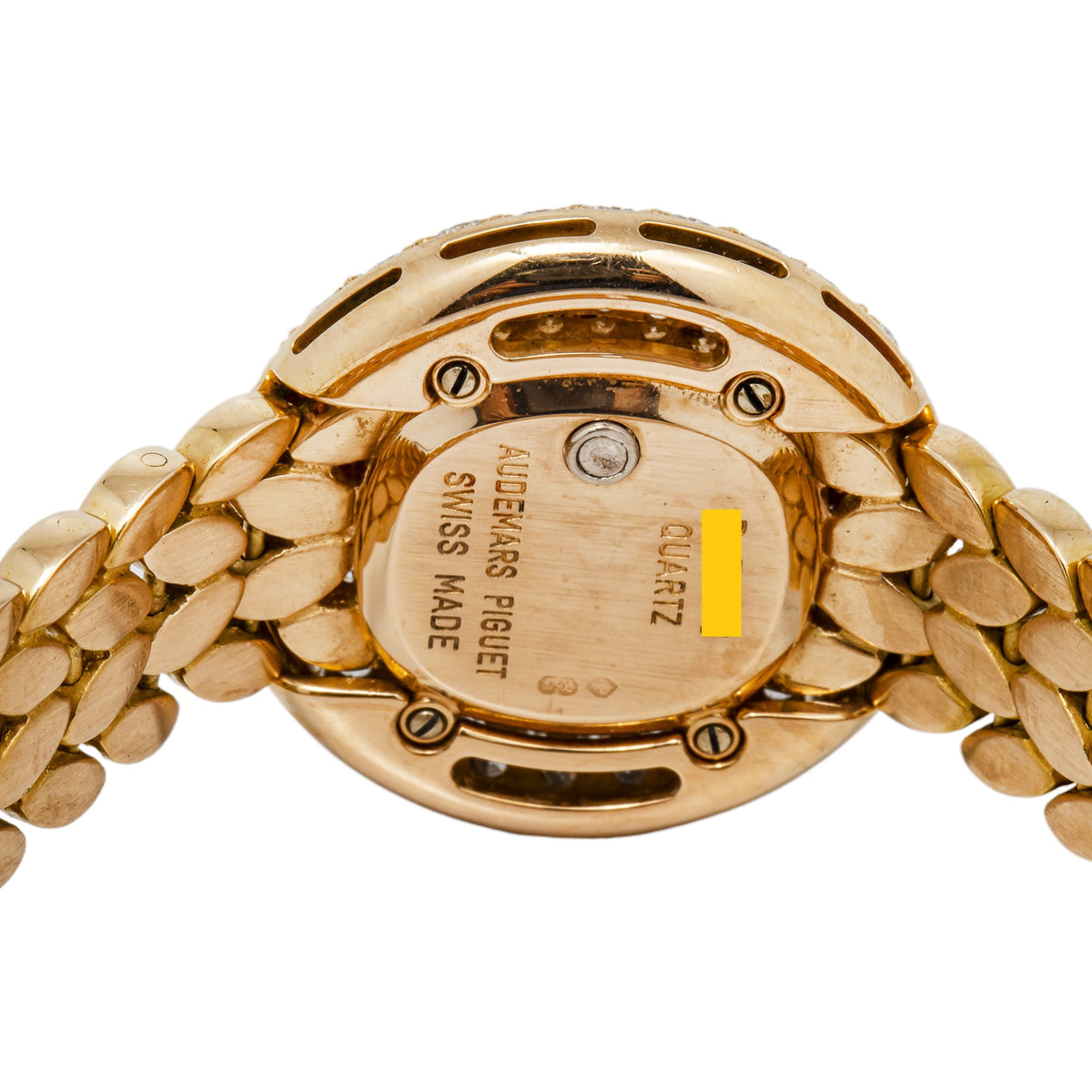 Audemars Piguet Vintage Off-White Dial Diamond Bezel Ladies Quartz 26mm