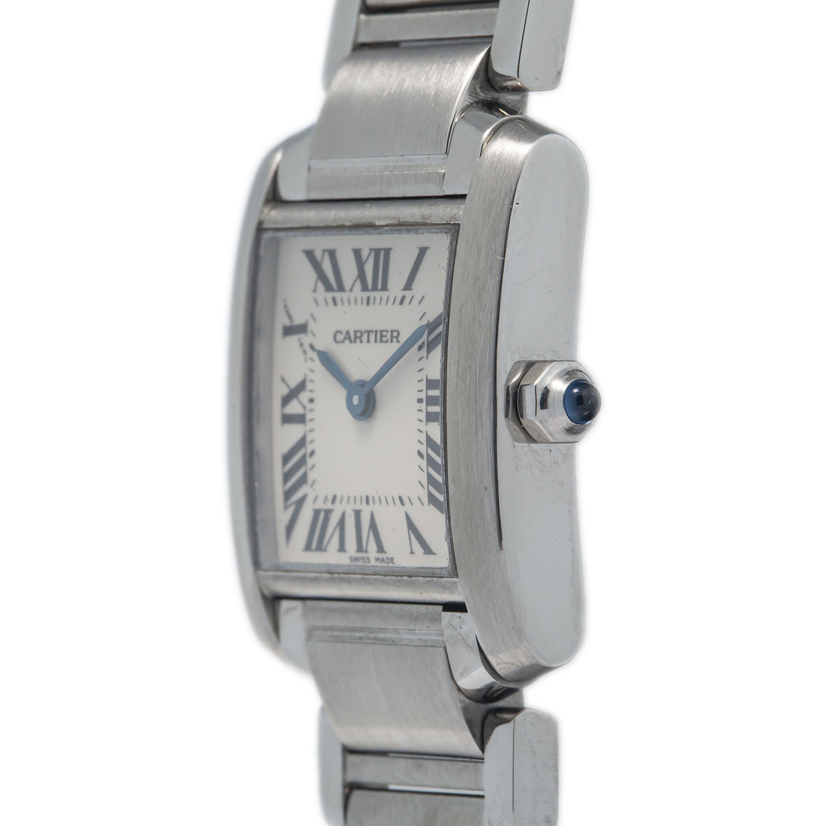 Cartier Tank Francaise 2384 W51008Q3 Quartz SS Cream Dial Ladie's Watch 20mm