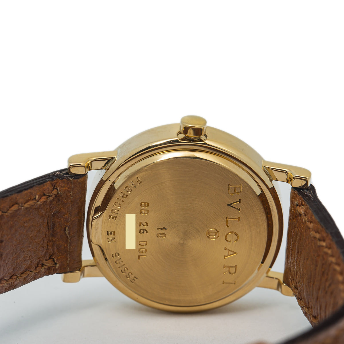 Bvlgari BB 26 DGL 18k Yellow Gold Lapis Dial Quartz MINT Ladie's Watch 26mm