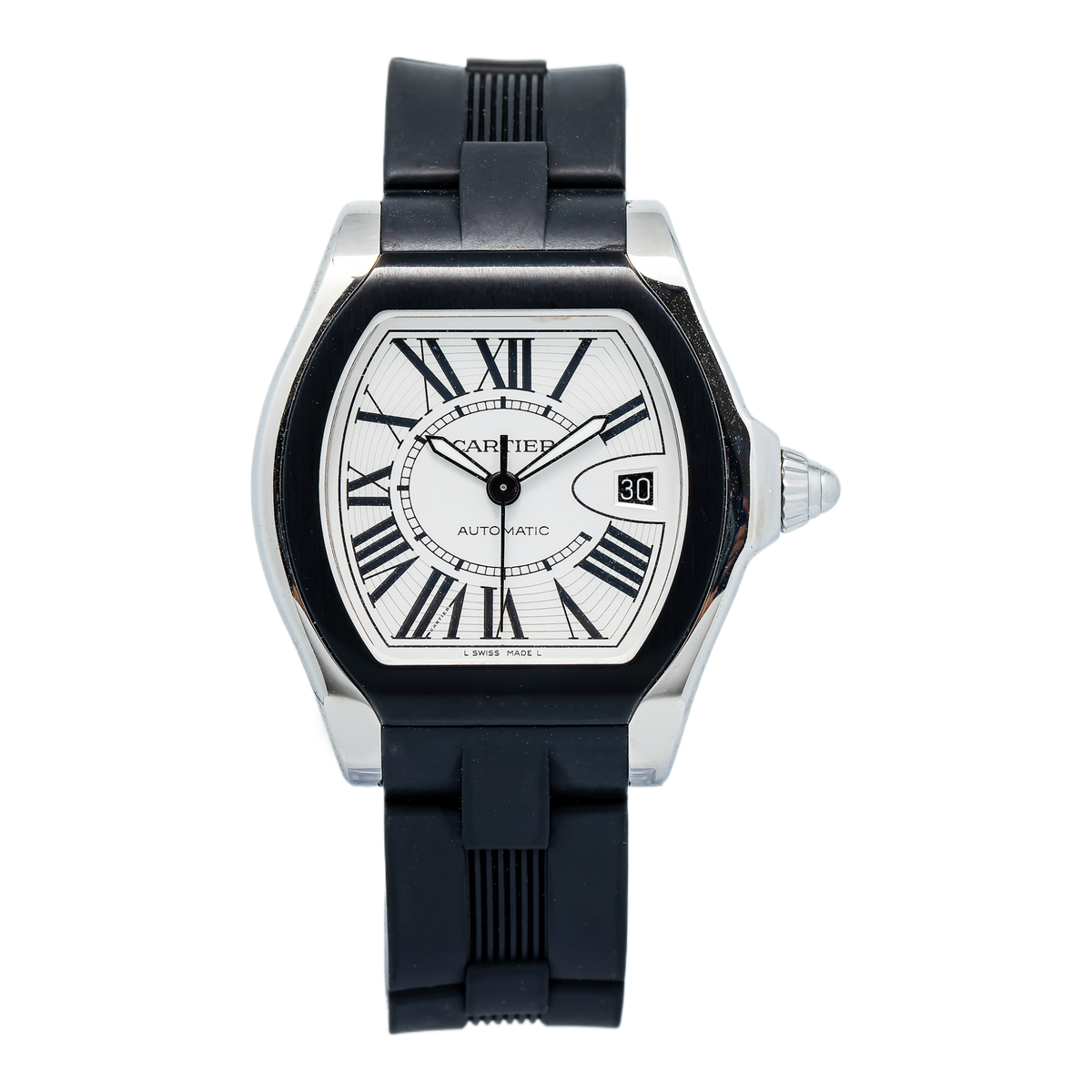 Cartier Roadster W6206018 2016 Card Stainless Steel Silver Dial Auto Watch 40mm