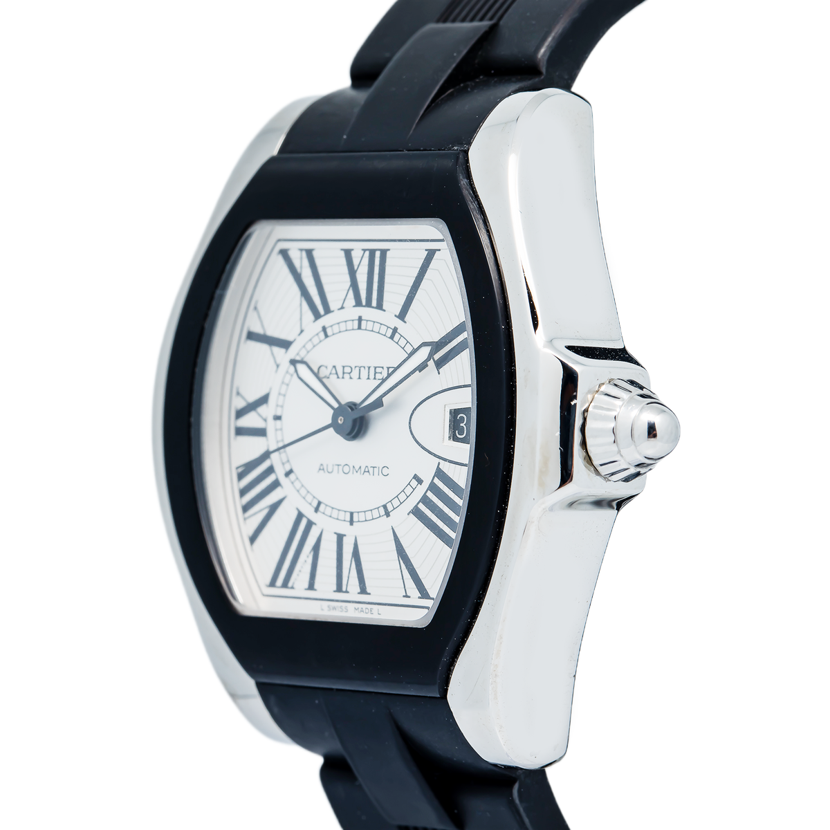 Cartier Roadster W6206018 2016 Card Stainless Steel Silver Dial Auto Watch 40mm