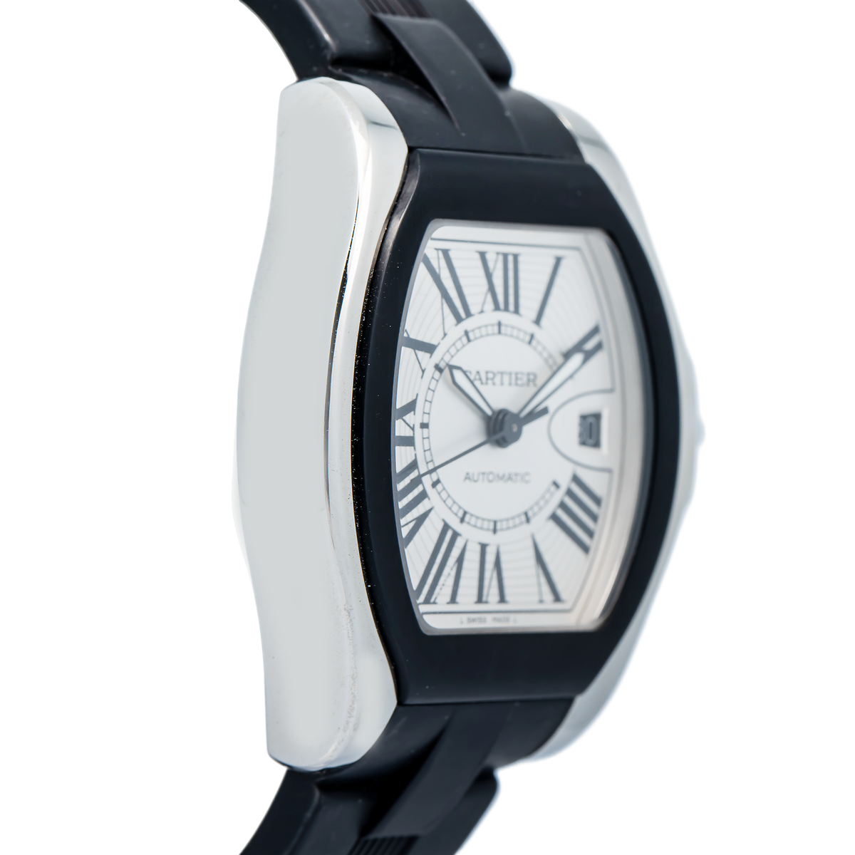 Cartier Roadster W6206018 2016 Card Stainless Steel Silver Dial Auto Watch 40mm