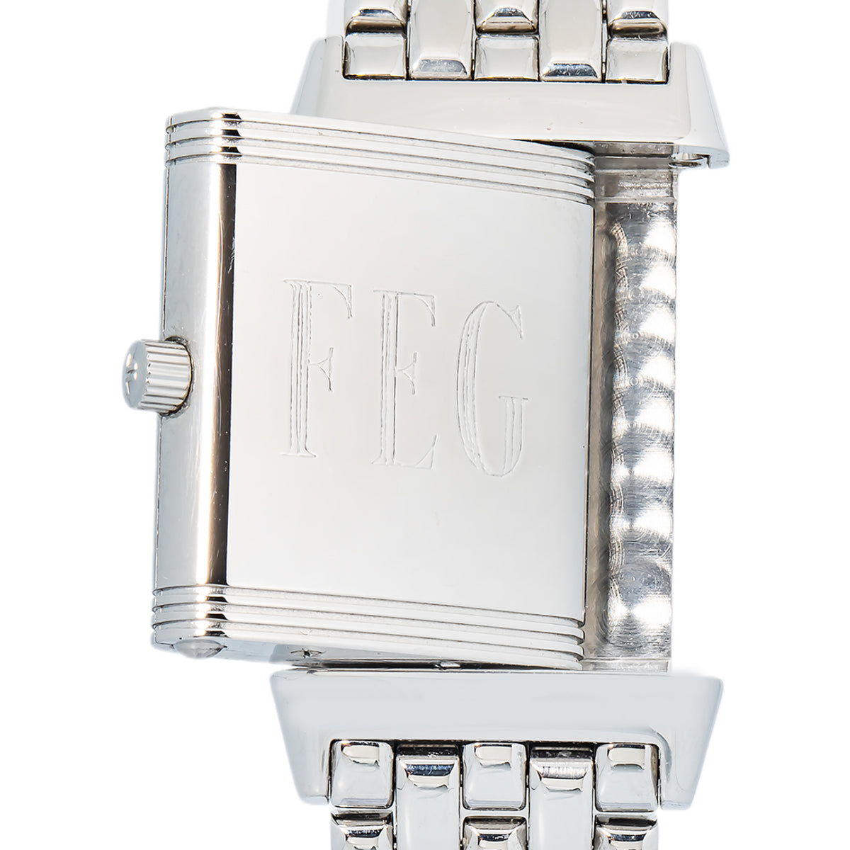 Jaeger-LeCoultre Reverso 260.8.47 Quartz SS Blue Dial Women Watch 20 x 33 mm