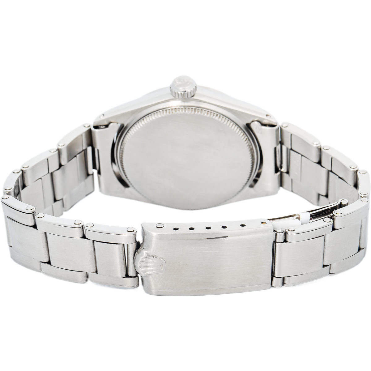 Rolex Oyster Date 6466 Automatic Stainless Steel Silver Dial Women's Watch 30mm