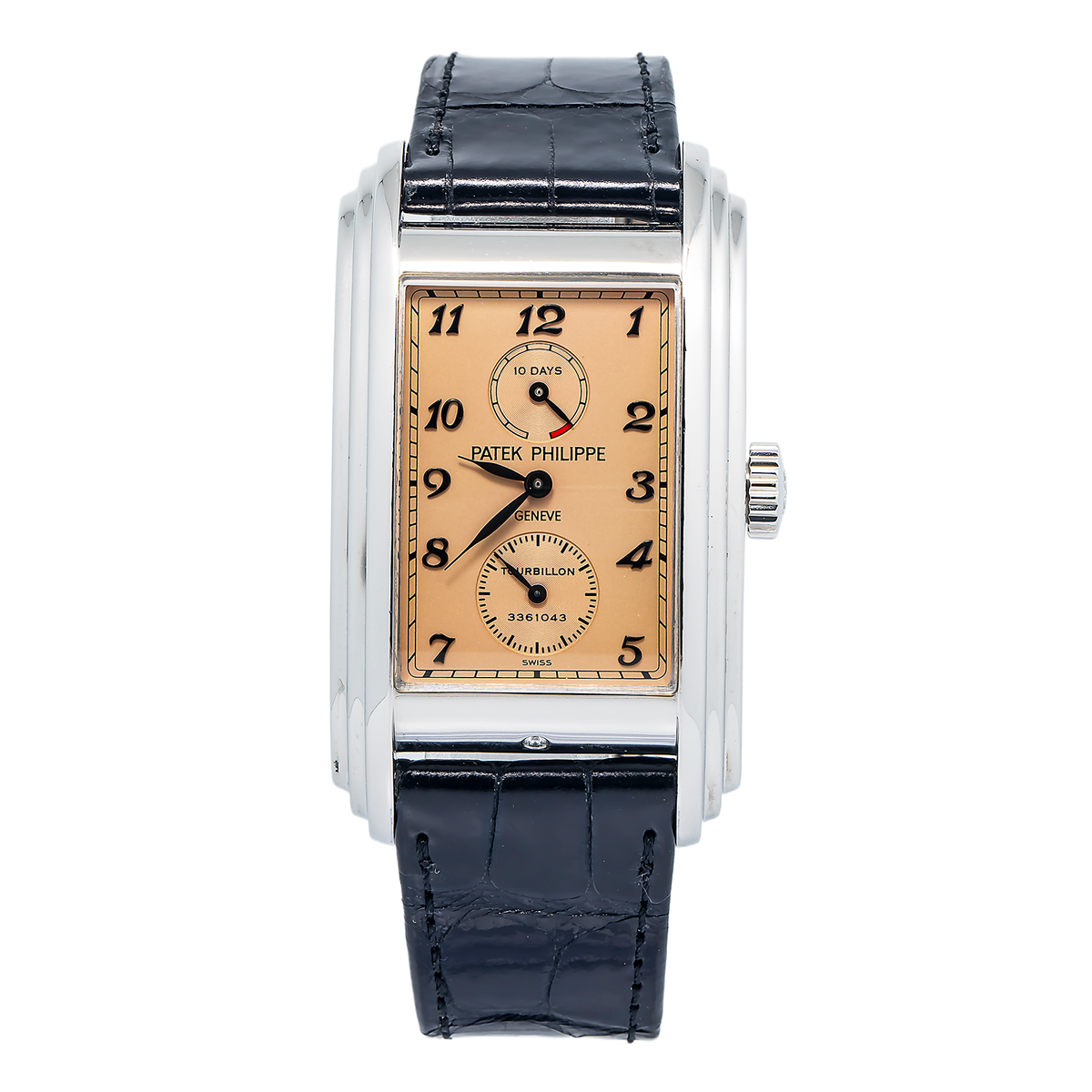 Patek Philippe 10-Day Tourbillon 5101P Complete Salmon Dial Watch 29X51mm