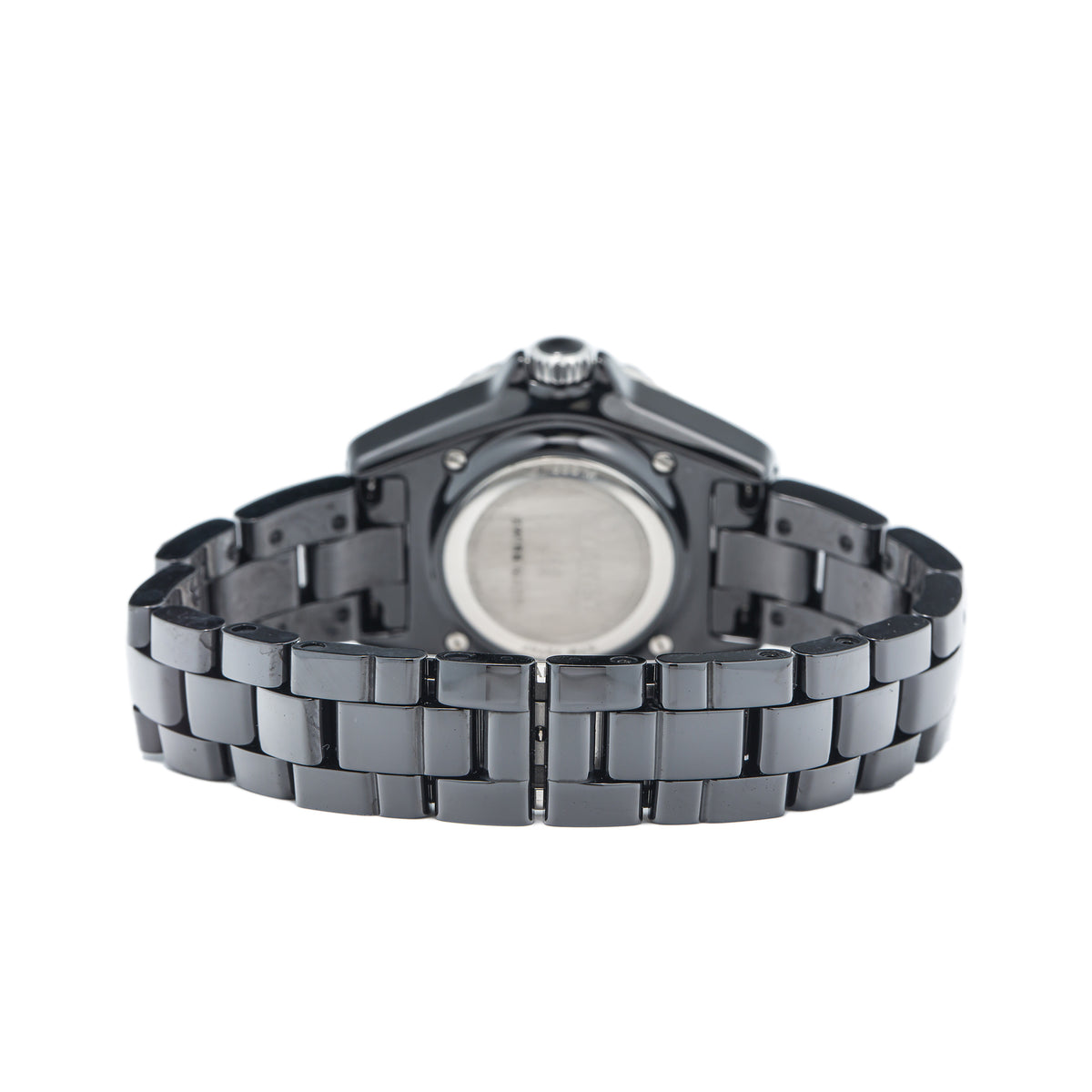 Chanel J12 H5695 Ceramic Black Arabic Numeral Dial Quartz Ladies Watch 34mm