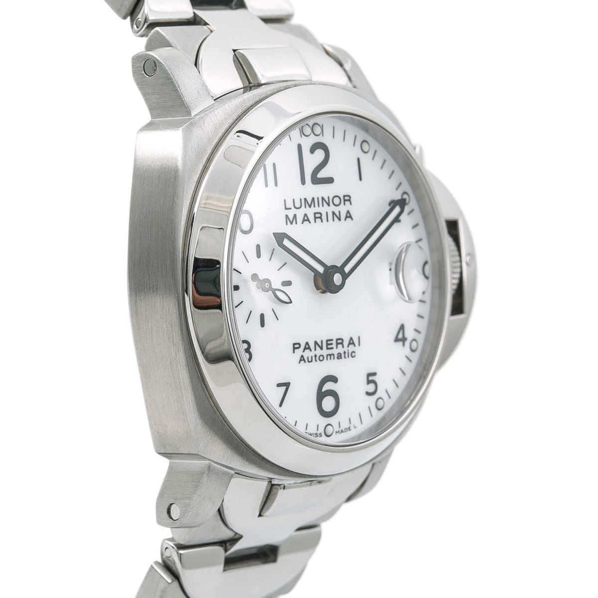 Panerai Luminor Marina PAM00051 SS Bright White Dial Automatic Men's Watch 40mm