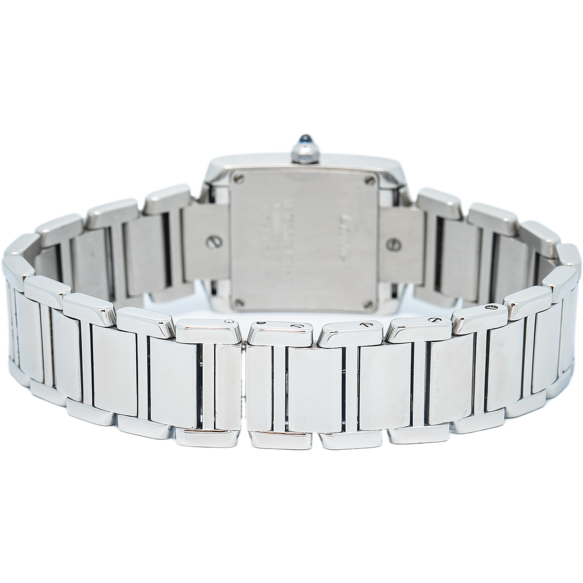 Cartier Tank Francaise 2384 W51008Q3 Aftermarket Diamond Bezel Quartz Watch 20mm
