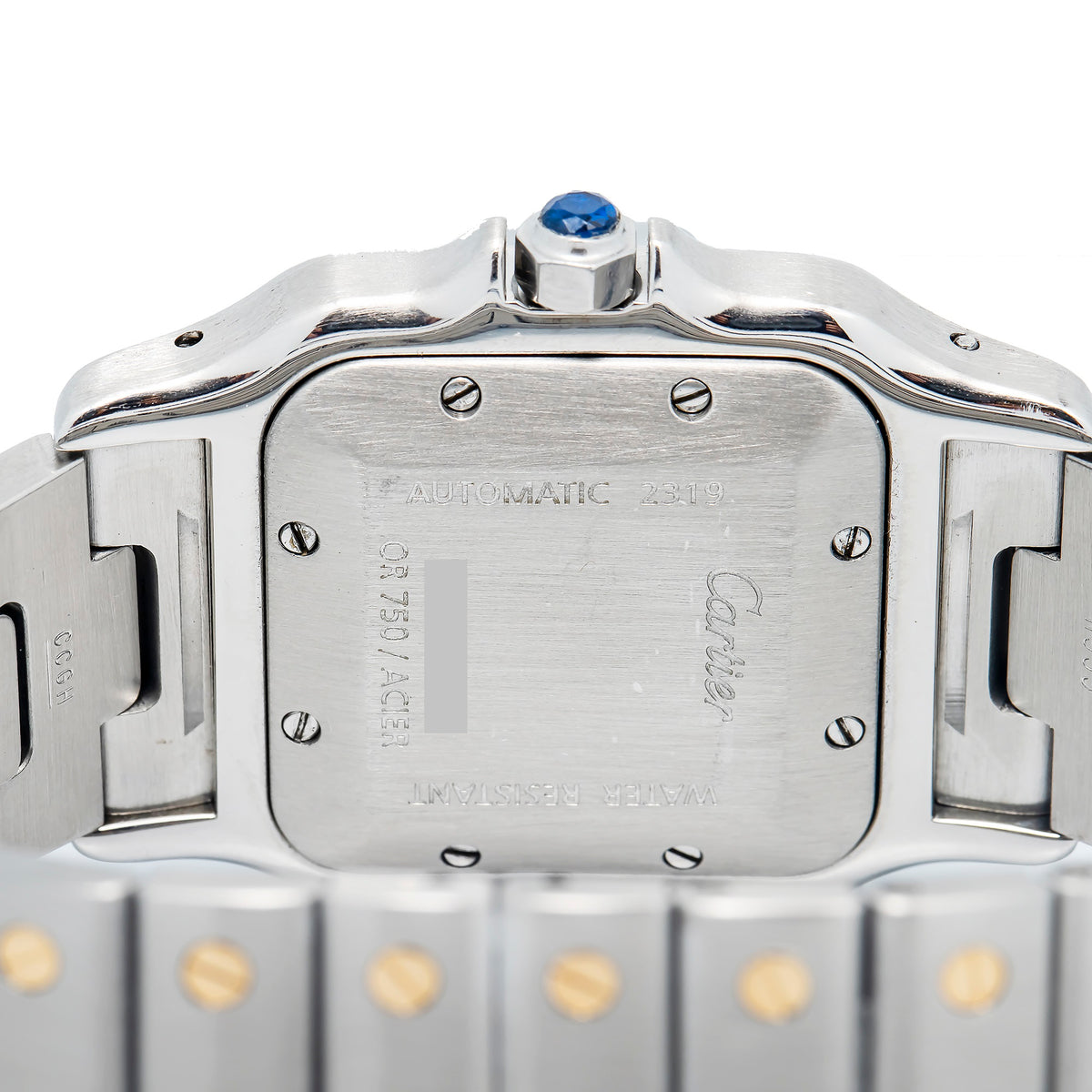 Cartier Santos W20058C4 Automatic 18k Two Tone Silver Dial Men's Watch 29mm