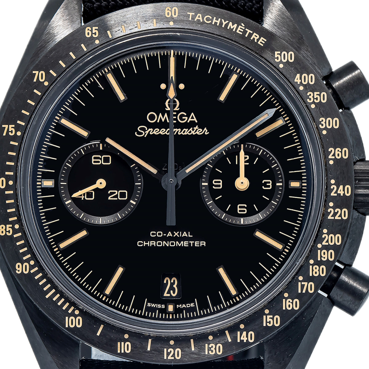 Omega Speedmaster 31192445101006 w/B&P Auto Dark Side of the Moon 44mm