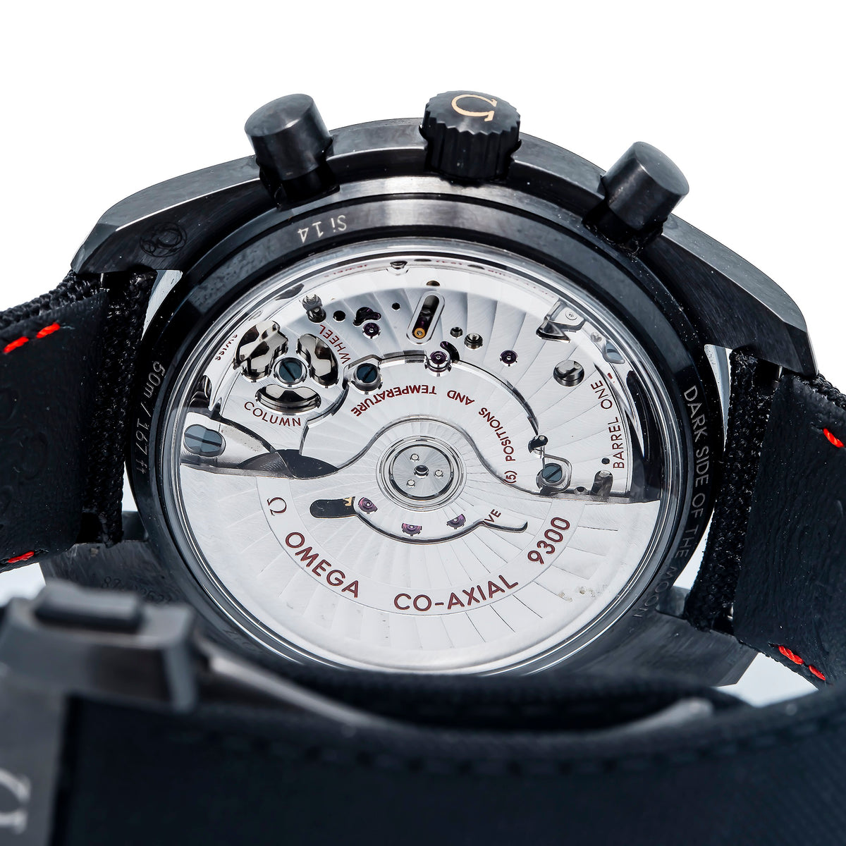 Omega Speedmaster 31192445101006 w/B&P Auto Dark Side of the Moon 44mm