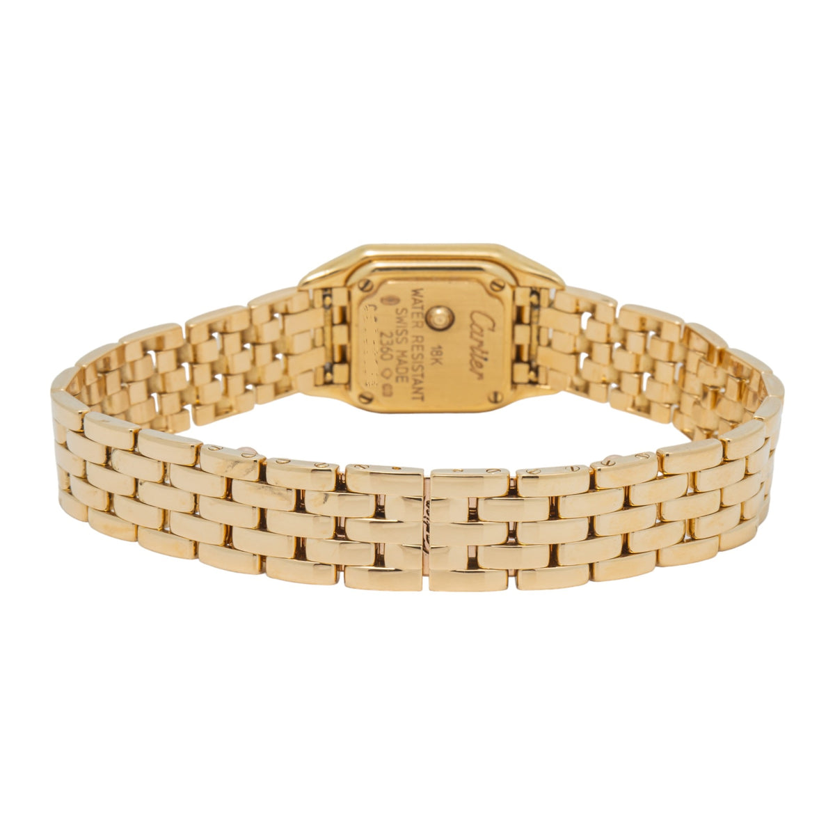 Cartier Panthere WF3141B9 1999 Paper 18k YG Factory Diamond Ladies Watch 17mm