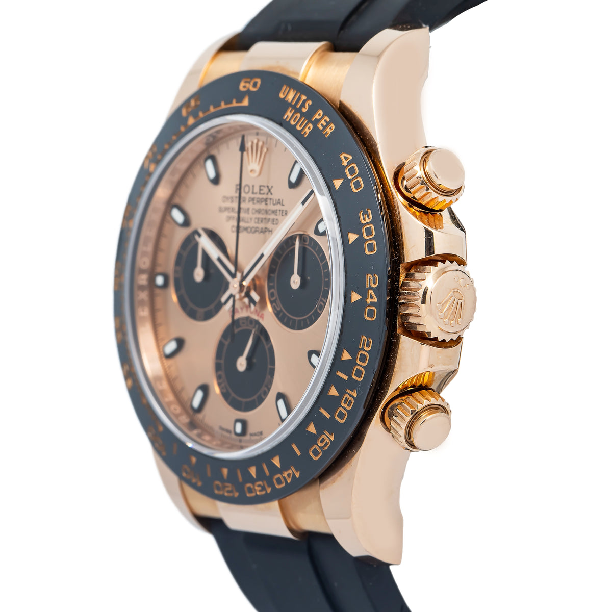 Rolex Daytona 116515LN 2017 Card 18k RG Pink Sundust Black Dial Auto Watch 40mm