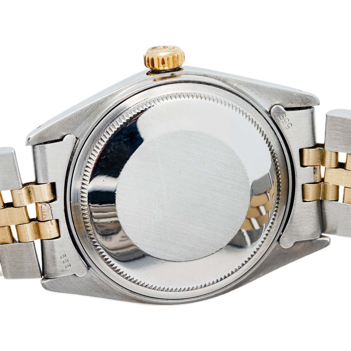 Rolex Datejust 16013 18k YG Two Tone Blue Sunburst Dial Auto Unisex Watch 36mm