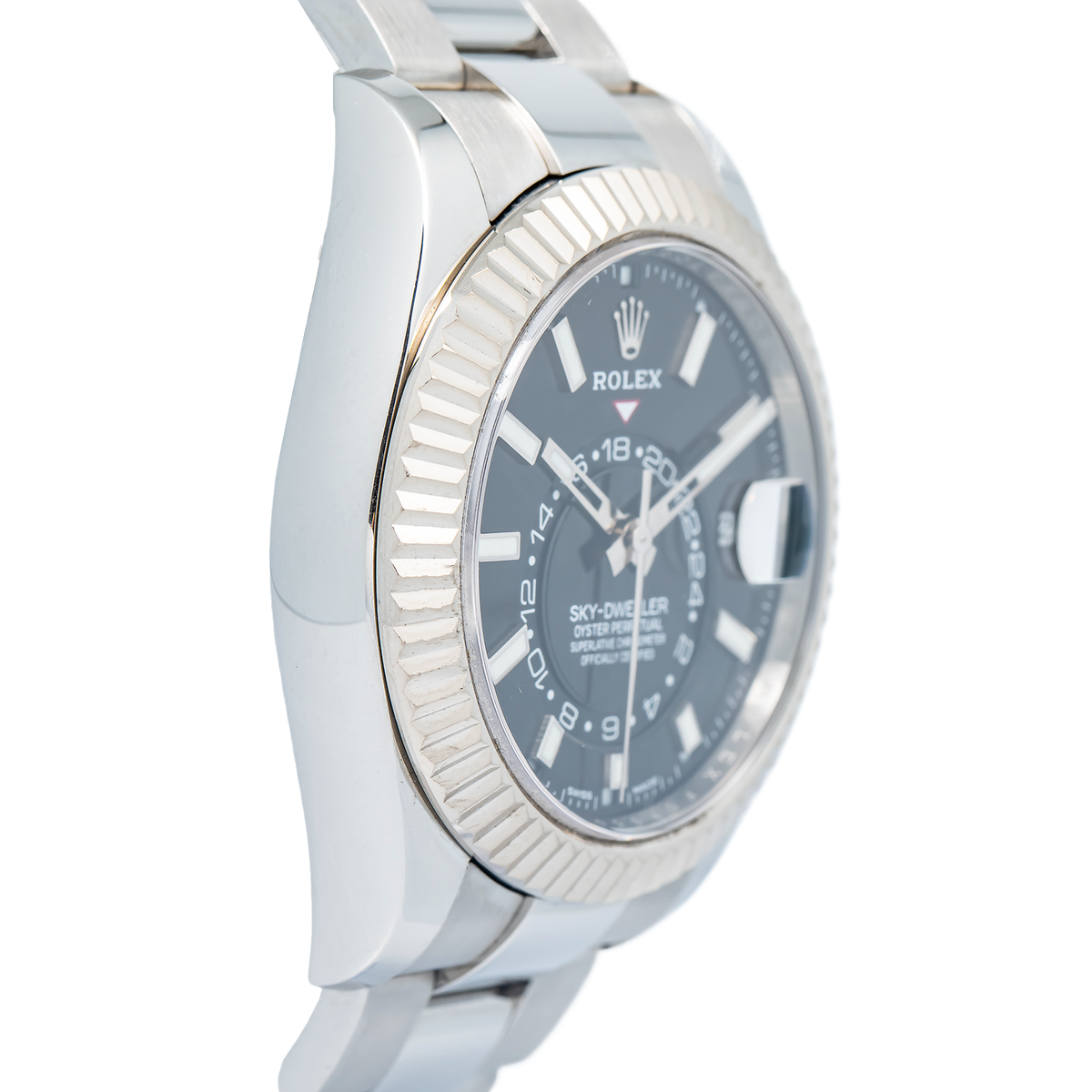 Rolex Sky-Dweller 326934 MINT 2018 Card SS Black Dial Automatic Men's Watch 42mm