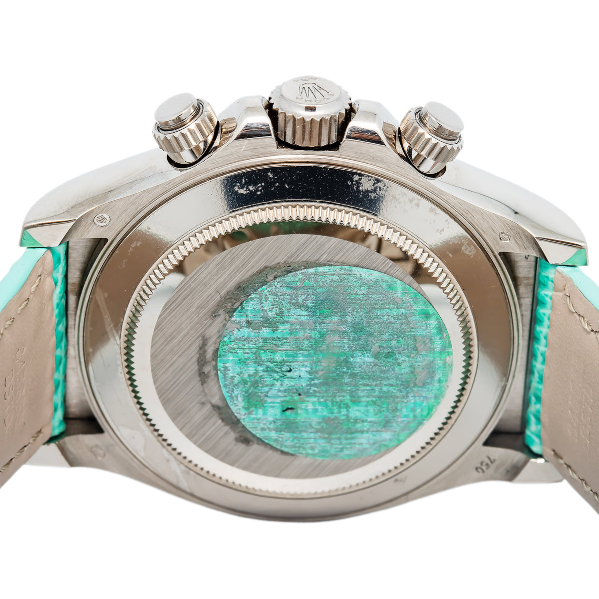 Rolex Daytona 116519 Beach Auto 18k White Gold Green Dial 2009 Paper Men's 40mm