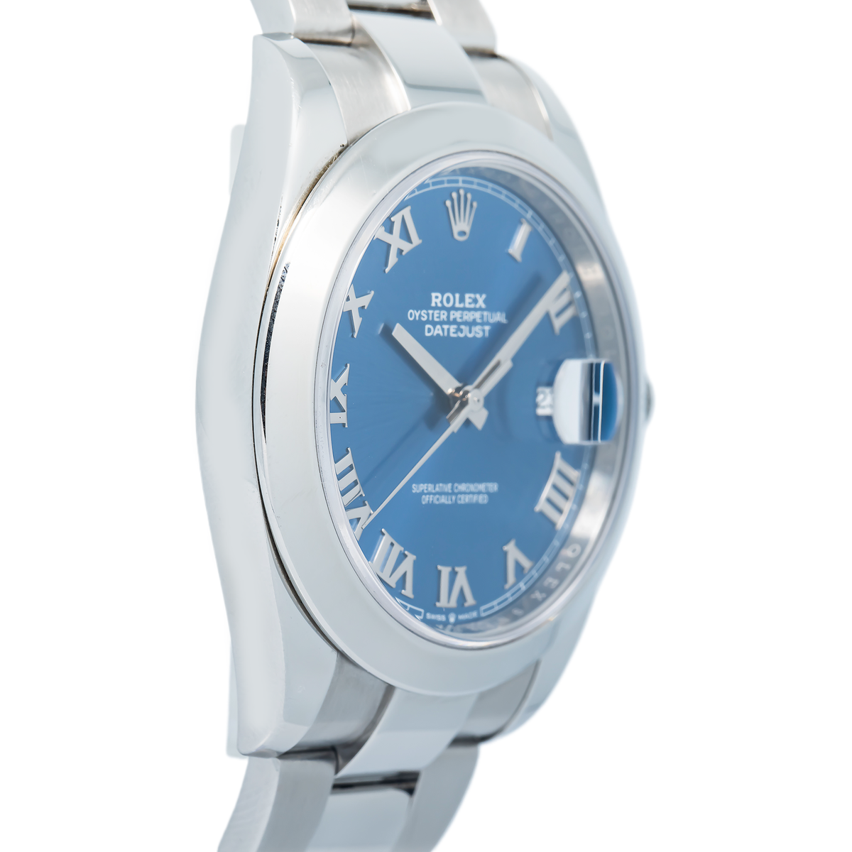 Rolex Datejust 126300 2021 Complete Auto Stainless Steel Blue Dial Men's 41mm
