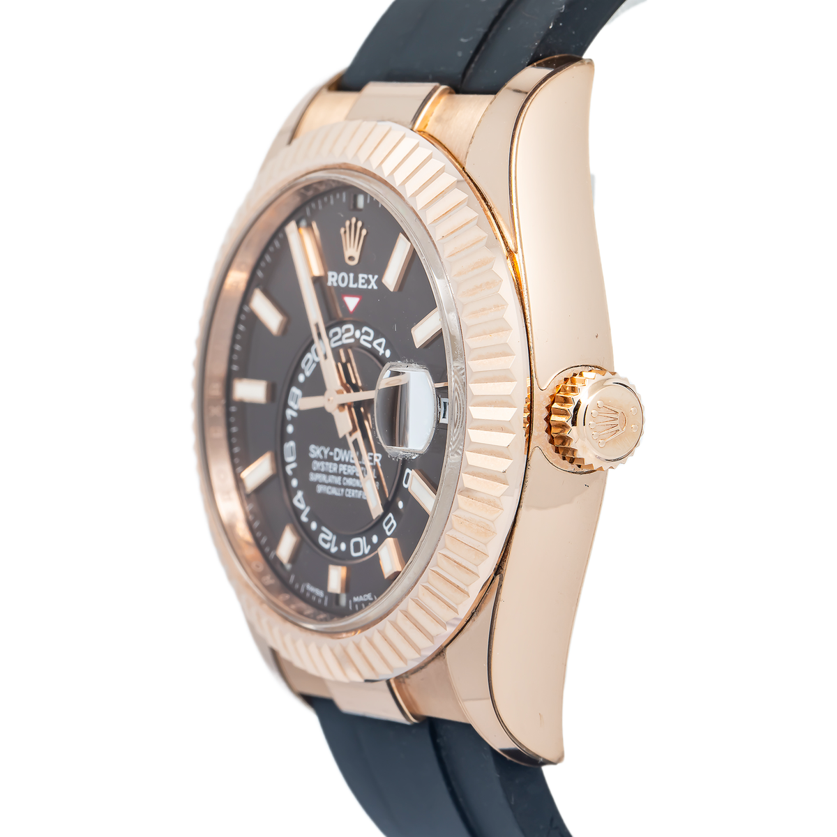 Rolex Sky-Dweller 326235 2021 Complete 18k RG Chocolate Dial Auto Watch 42mm