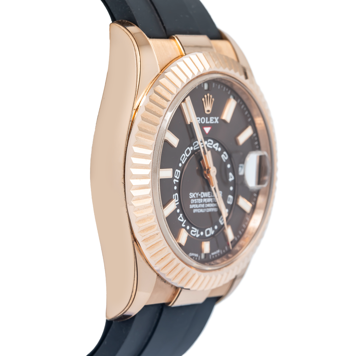 Rolex Sky-Dweller 326235 2021 Complete 18k RG Chocolate Dial Auto Watch 42mm