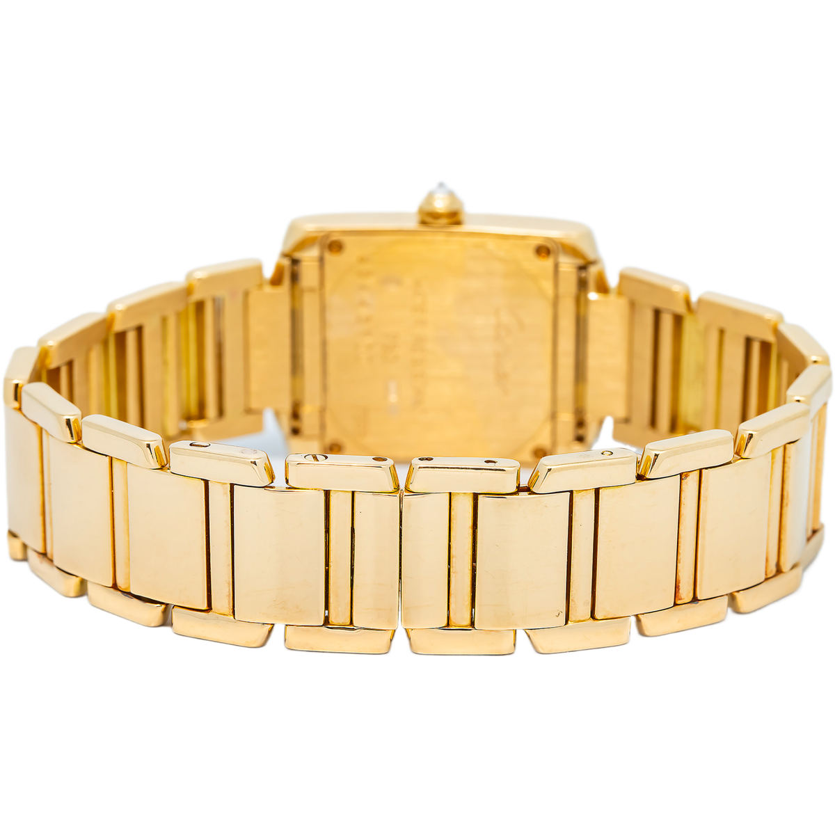 Cartier Tank Francaise W50002N2 18k YG Factory Diamond Bezel Quartz Watch 20mm