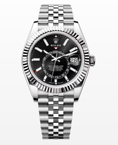 Rolex Sky-Dweller 326934 New w/2021 Card SS Black Dial Auto Men's Watch 44mm