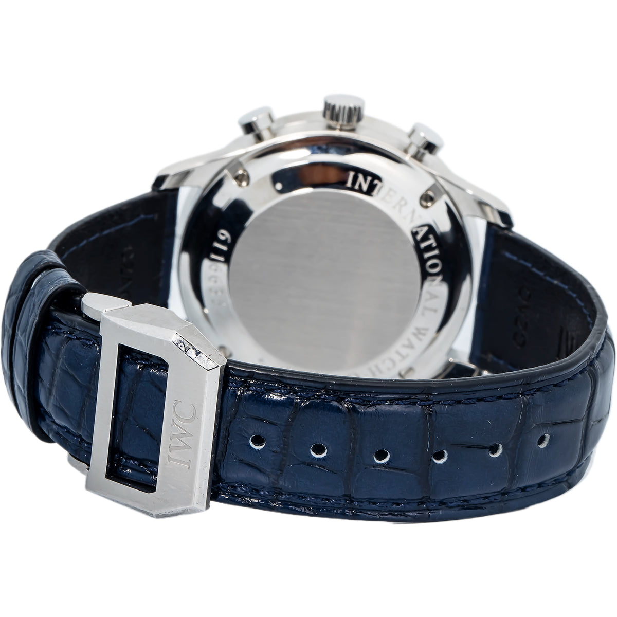 IWC Portuguese Chronograph IW371491 SS Blue Dial Auto Men's Watch 41mm