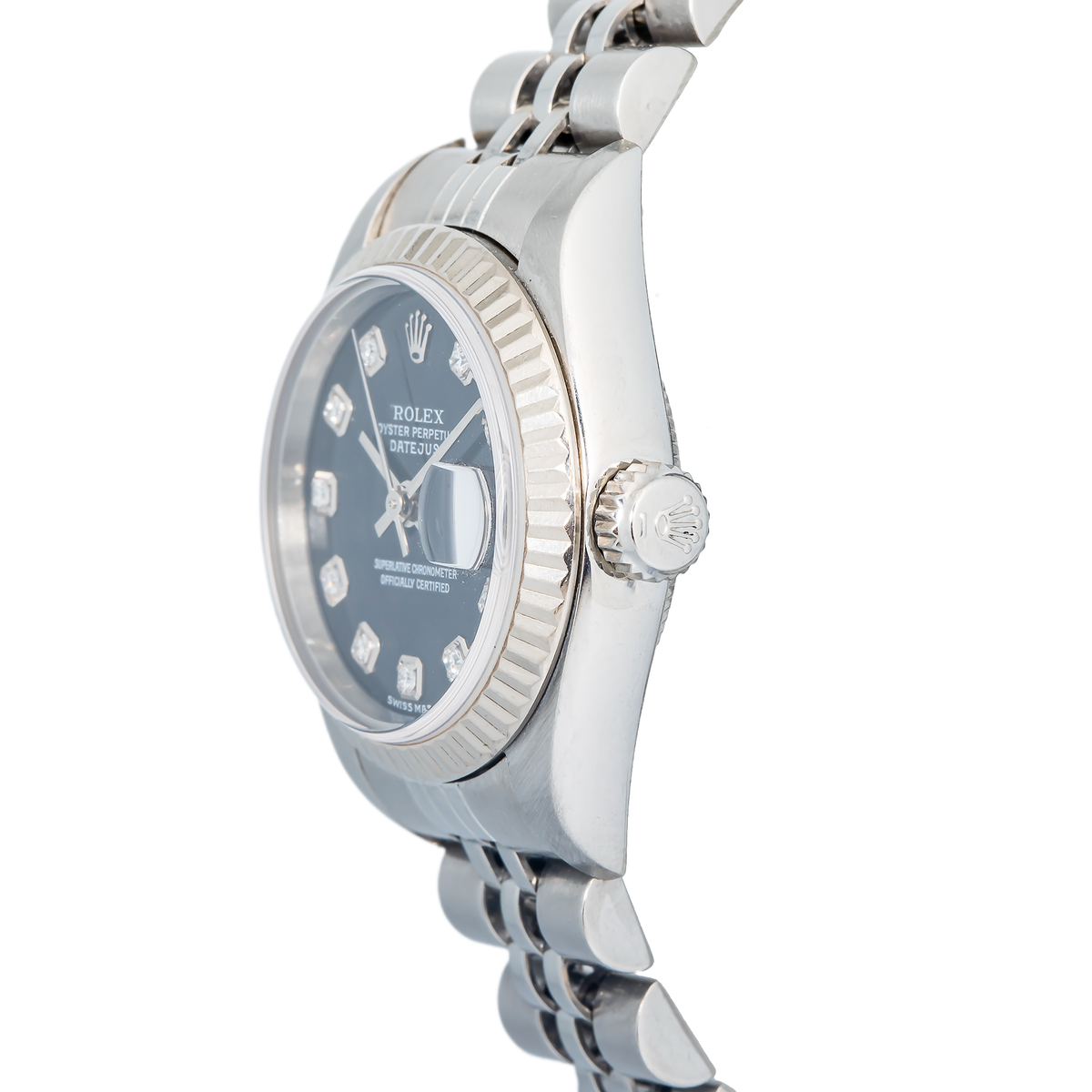 Rolex Datejust 79174 White Gold Bezel Jubilee Factory Dial Auto Lady Watch 26mm