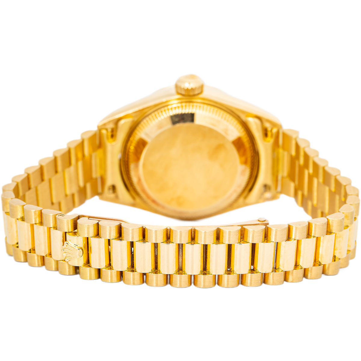 Rolex Datejust 69178 18k YG President Aftermarket Diamond Auto Ladies Watch 26mm