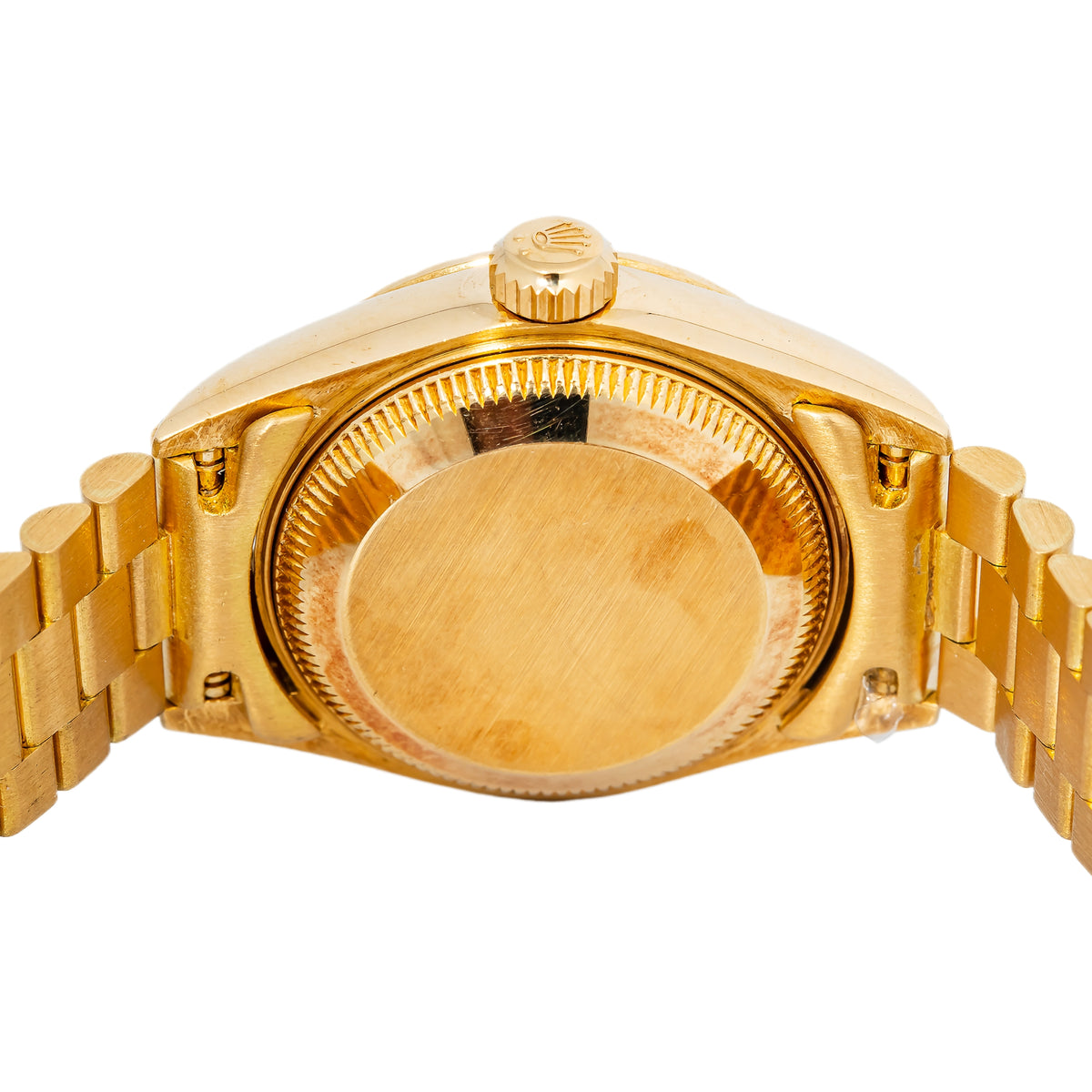 Rolex Datejust 69178 18k YG President Aftermarket Diamond Auto Ladies Watch 26mm